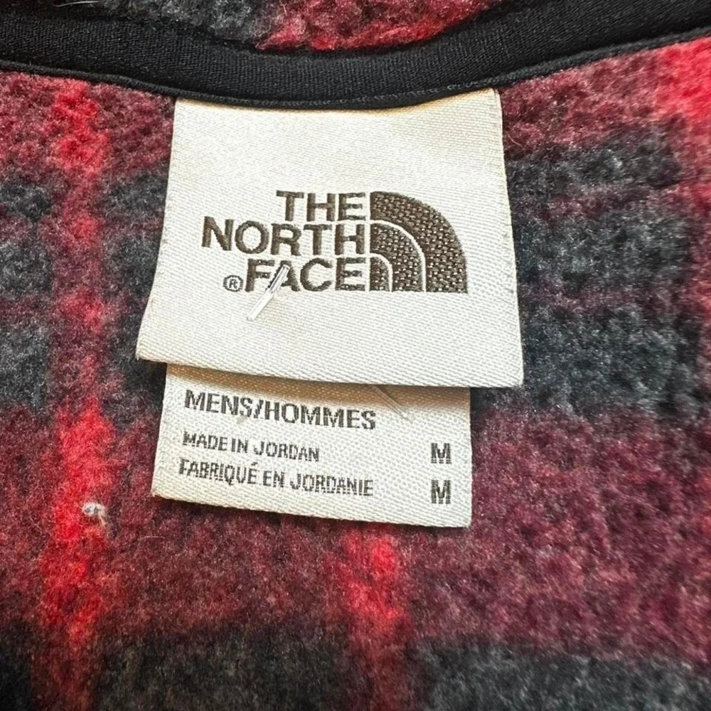 The North Face Fleece Mens Medium Leo Gordon Lyon 1/4 Zip Jacket Plaid - Picture 4 of 5